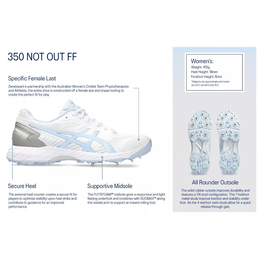 ASICS GEL 350 NOT OUT WOMEN'S CRICKET SHOES 2026