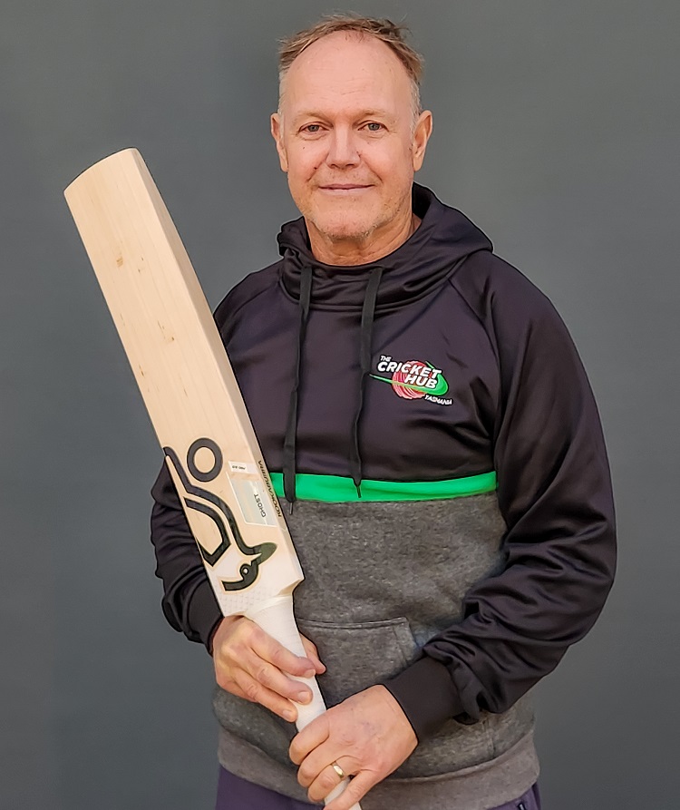 Coach Tony Daly with Bat