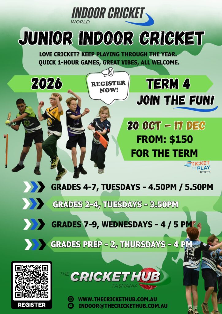 Term 4 2026 Junior Indoor Cricket