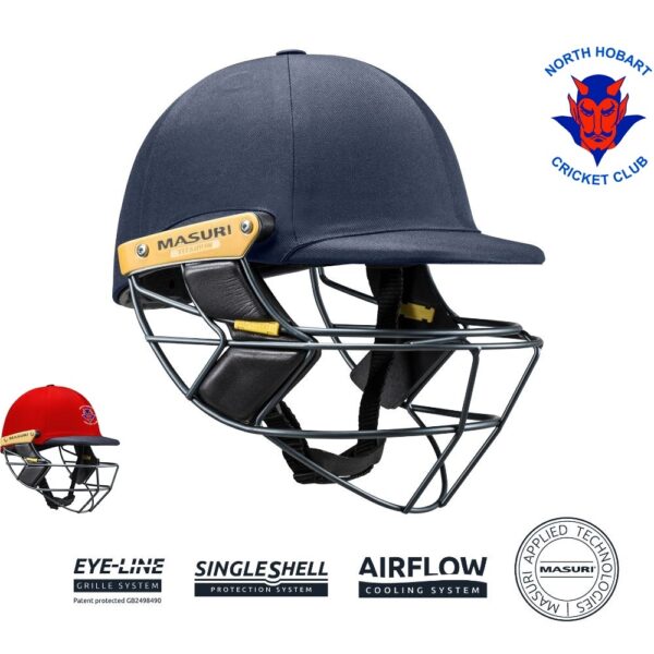 ELINE TITANIUM SENIOR MASURI CUSTOM HELMET - NORTH HOBART CRICKET CLUB