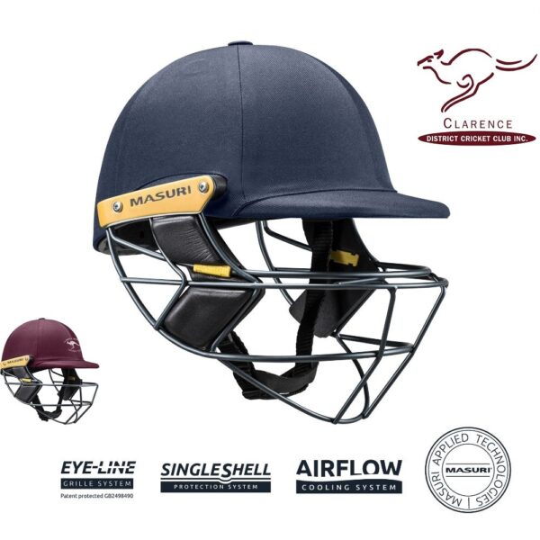 ELINE STEEL SENIOR MASURI CUSTOM HELMET - CLARENCE CRICKET CLUB