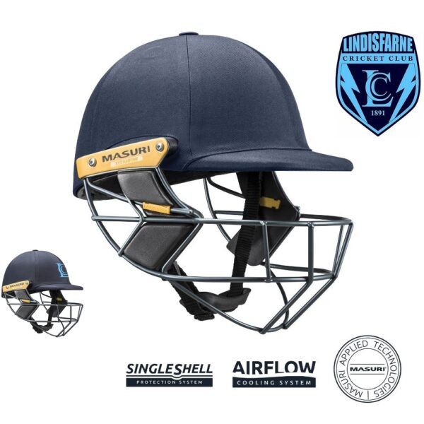 TLINE TITANIUM SENIOR MASURI CUSTOM HELMET - LINDISFARNE CRICKET CLUB